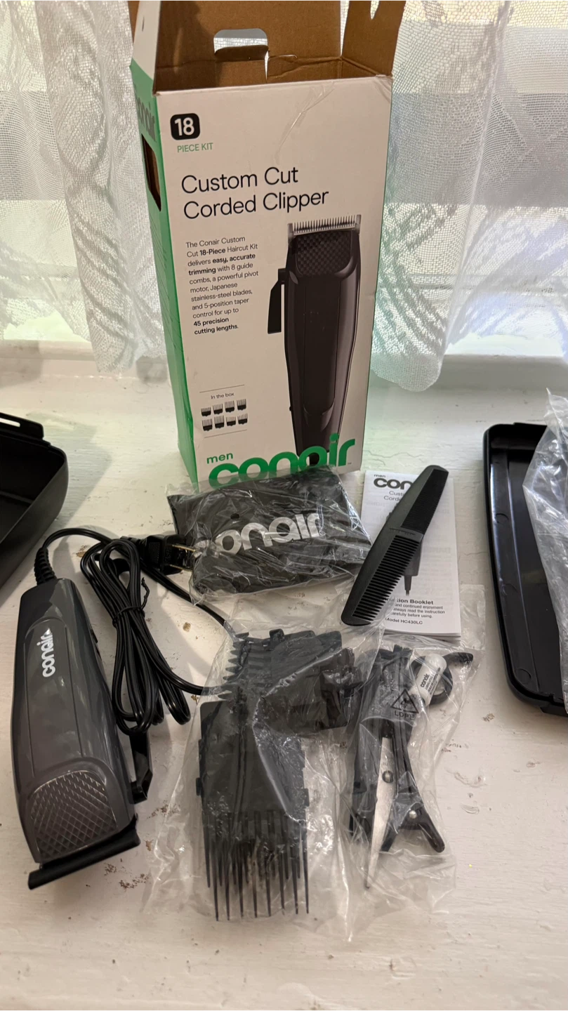NEW Conair 18-Piece Cordless Hair Clipper Set