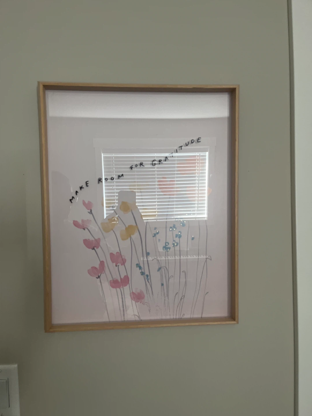 Make Room for Gratitude Floral Wall Art