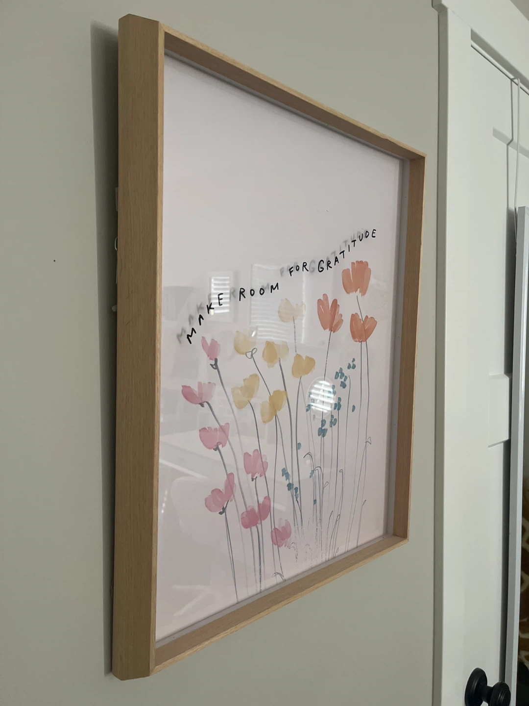 Make Room for Gratitude Floral Wall Art - photo 2