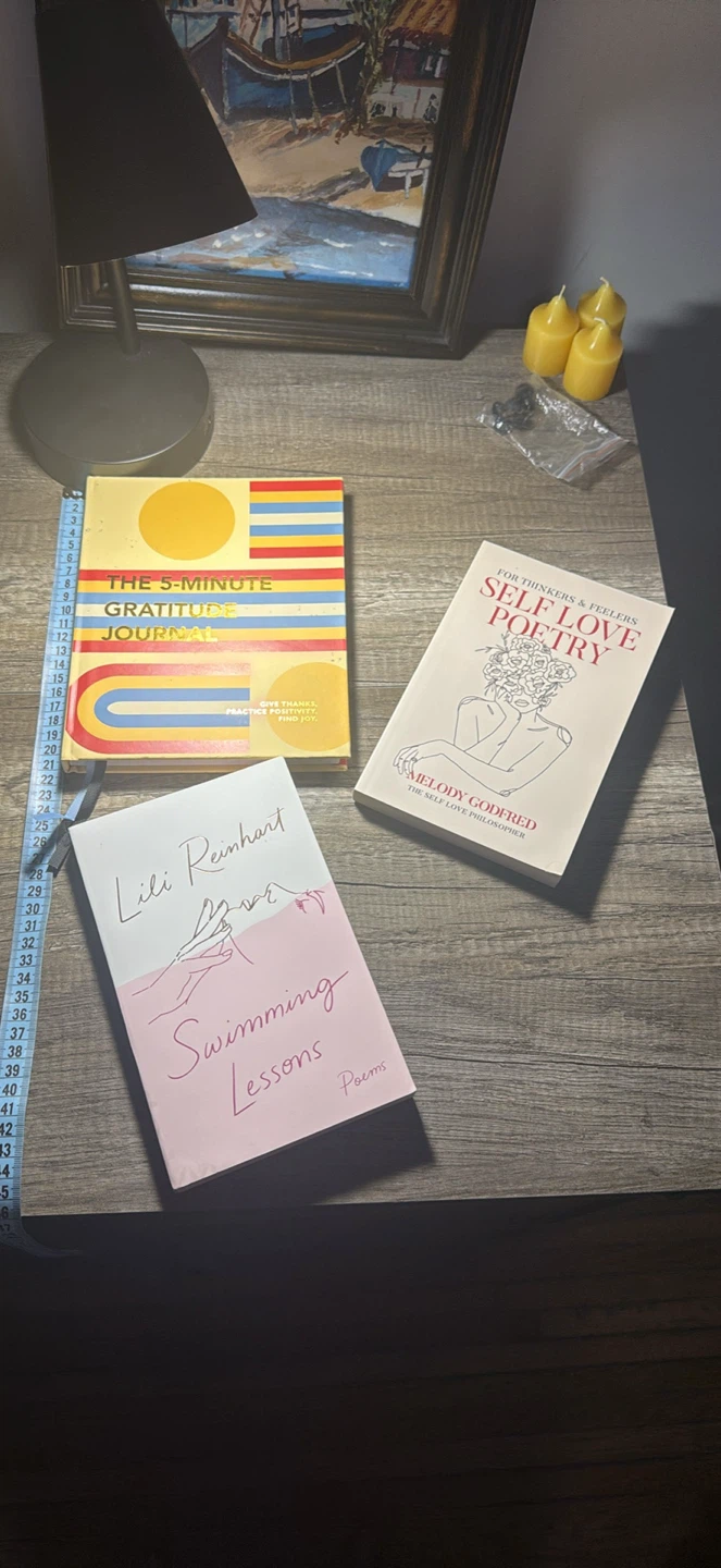 Set of 3 poetry and gratitude books