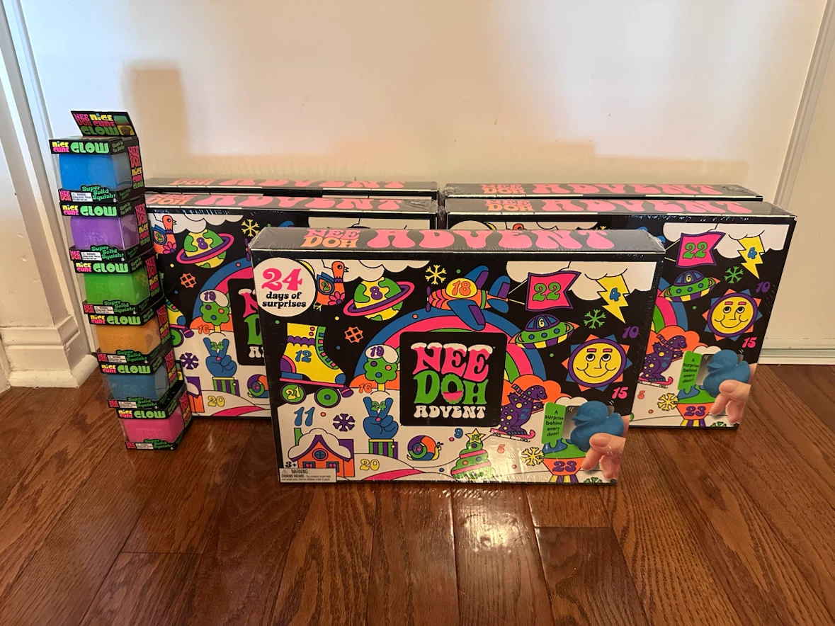 5 AUTHENTIC NEEDOH CALENDARS AND NEEDOH GLOW CUBES