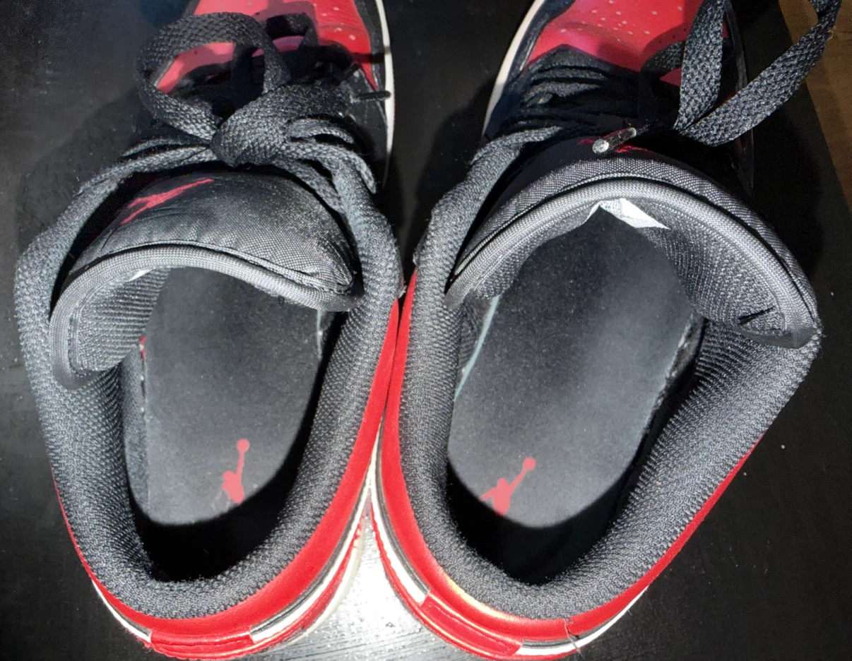 Nike Air Jordan 1 Low Black and Red - photo 4