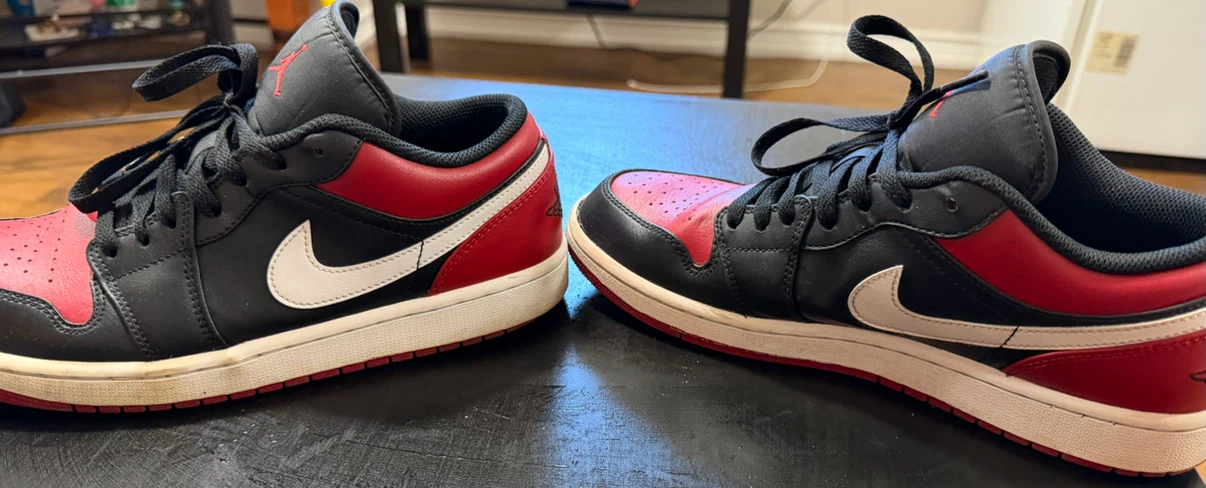 Nike Air Jordan 1 Low Black and Red - photo 5