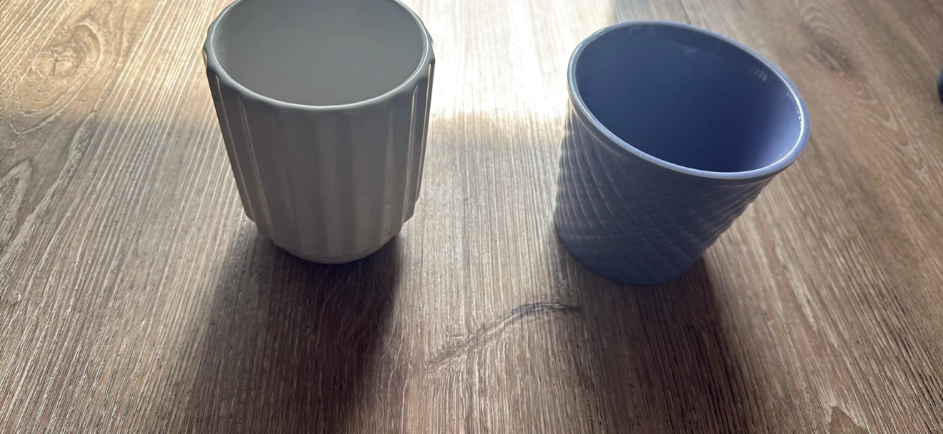 Set of Two Ceramic Planters