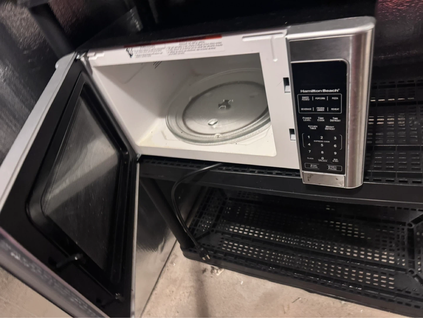 Hamilton Beach Stainless Steel Microwave - photo 2