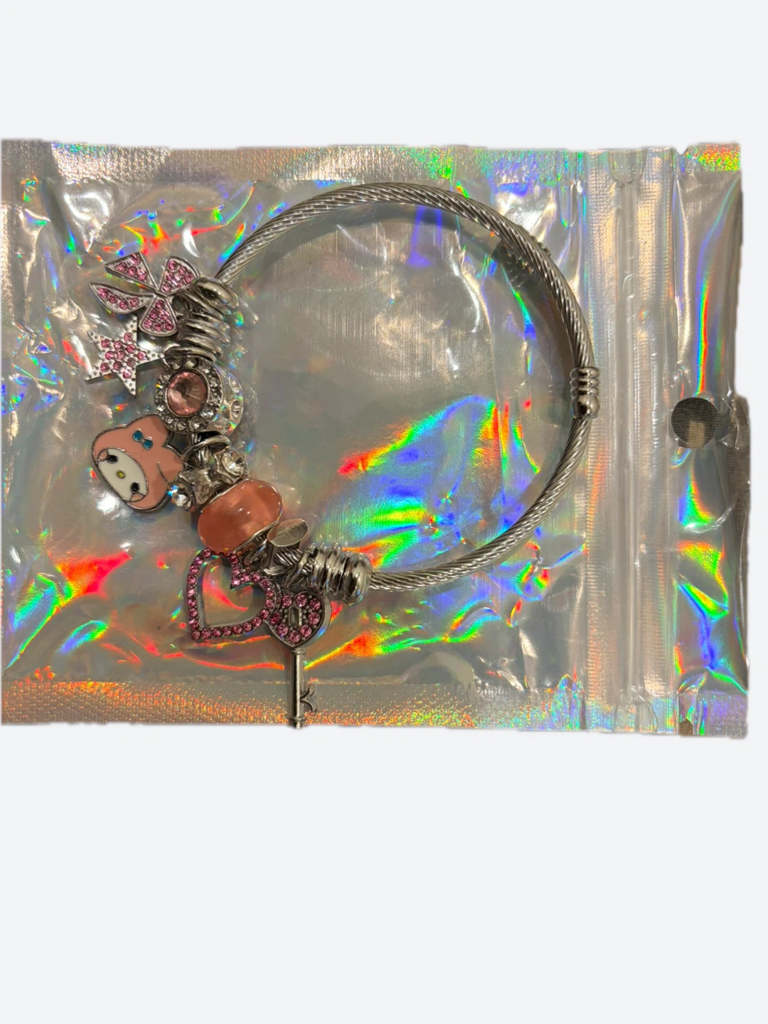 My Melody Pink Charm Bangle Bracelet - photo 2