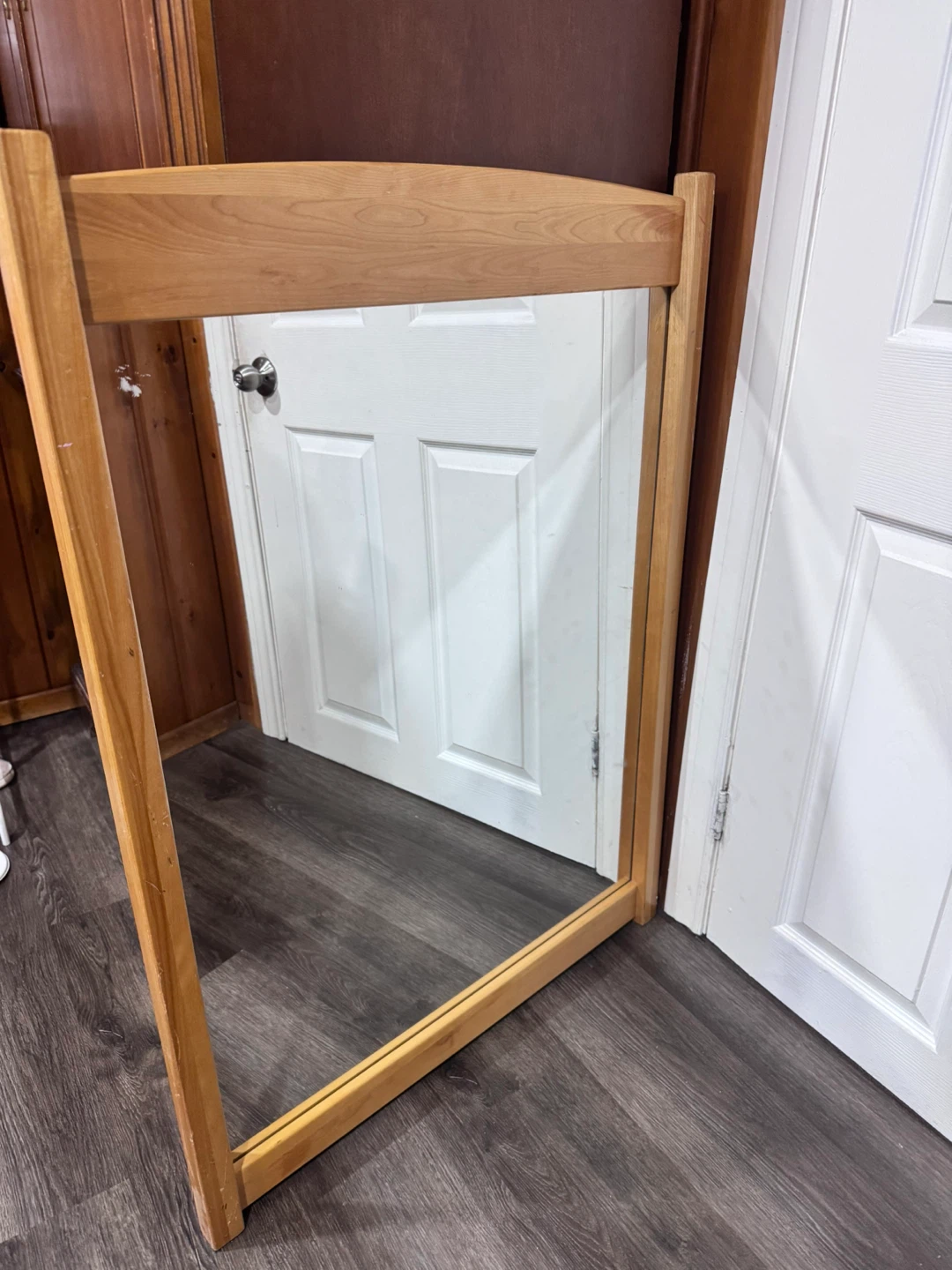 Solid Wood Floor Mirror