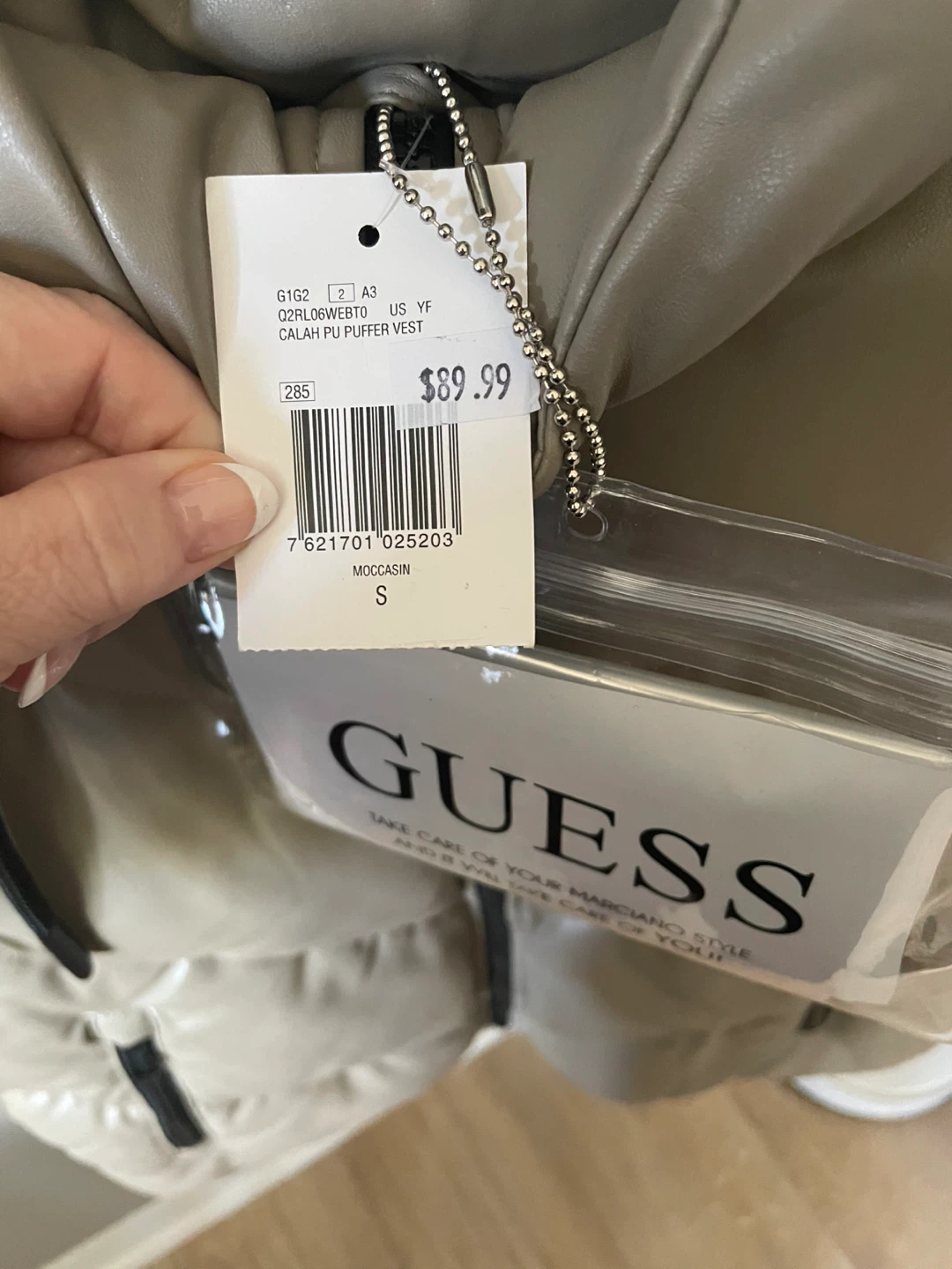 Guess Calah Puffer Vest Small - photo 3