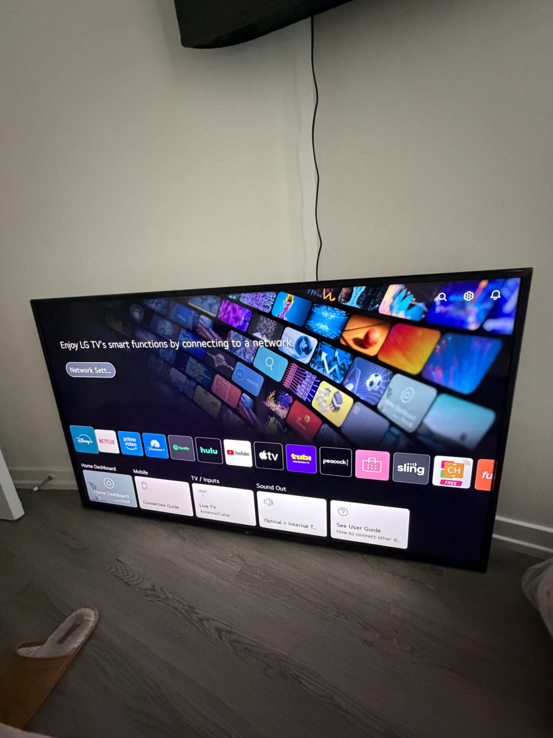 LG Flat Screen Television 60 inch 4K HDR - photo 2