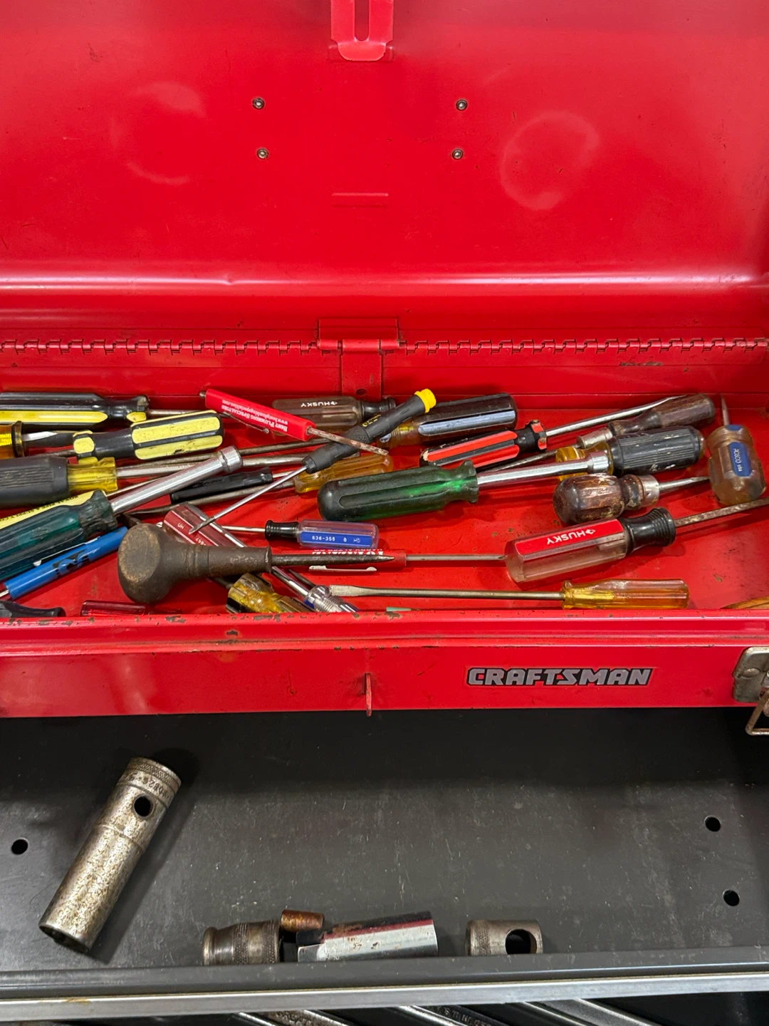 Red Craftsman Rolling Tool Chest and Top Box - photo 3