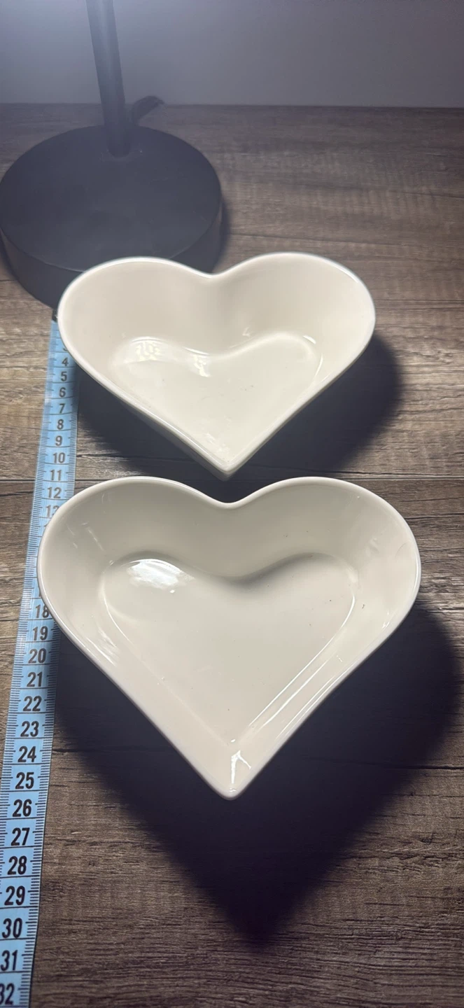 Two Heart-Shaped Bowls