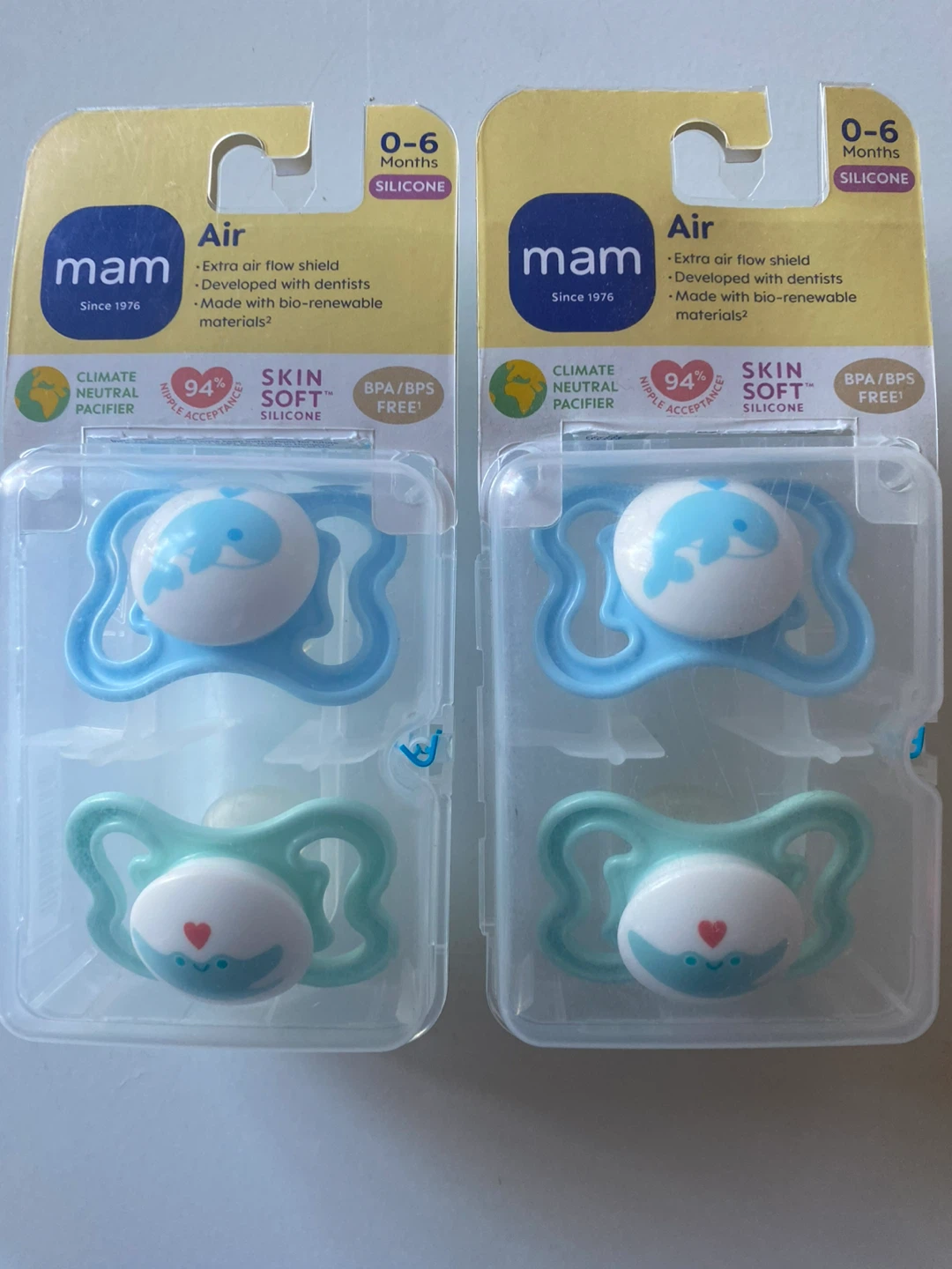 MAM Air Pacifiers 0-6 Months - 4 Pack