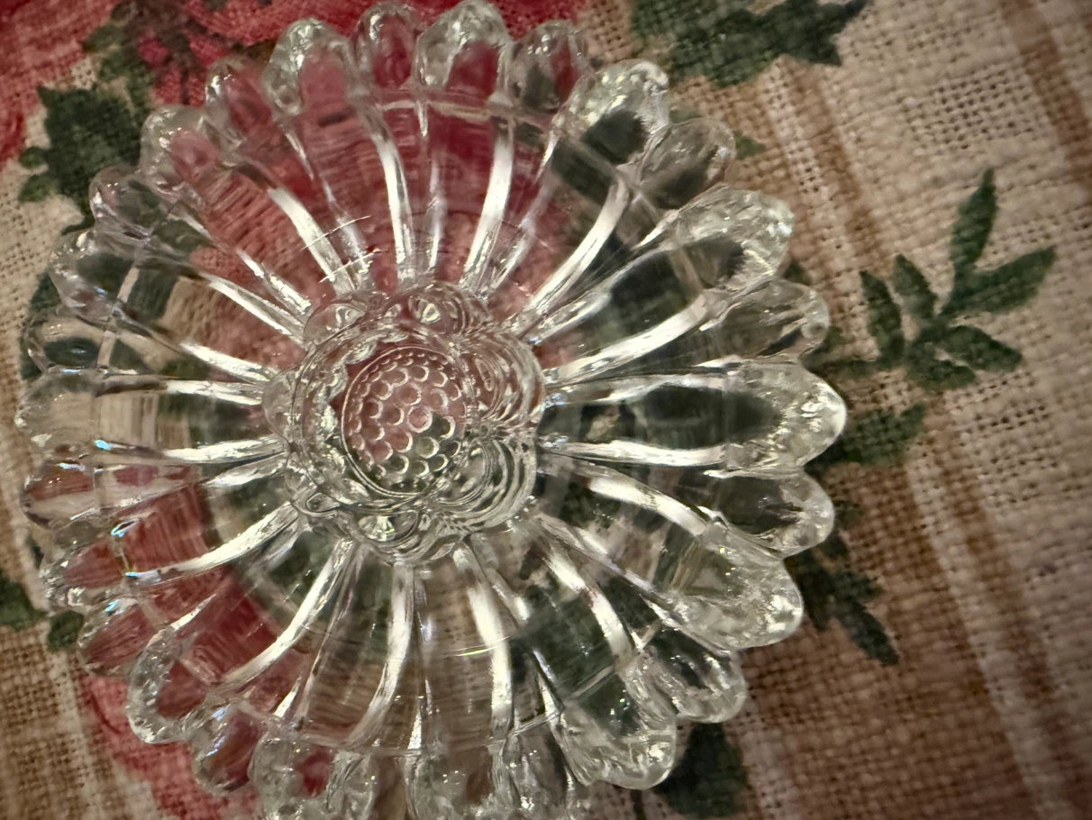 Set of 2 Vintage Clear Glass Candle Holders - photo 4