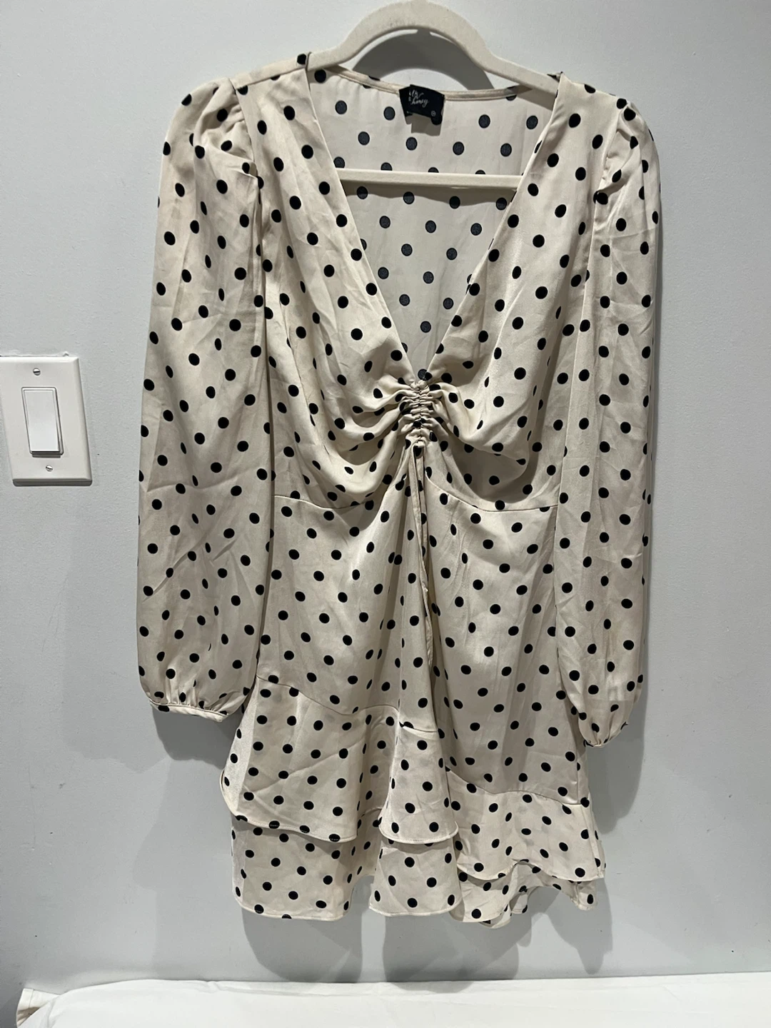 Milk & Honey Polka Dot Mini Dress