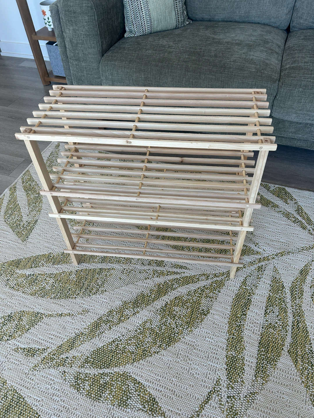 Canadian Tire Wooden Shoe Rack - photo 2