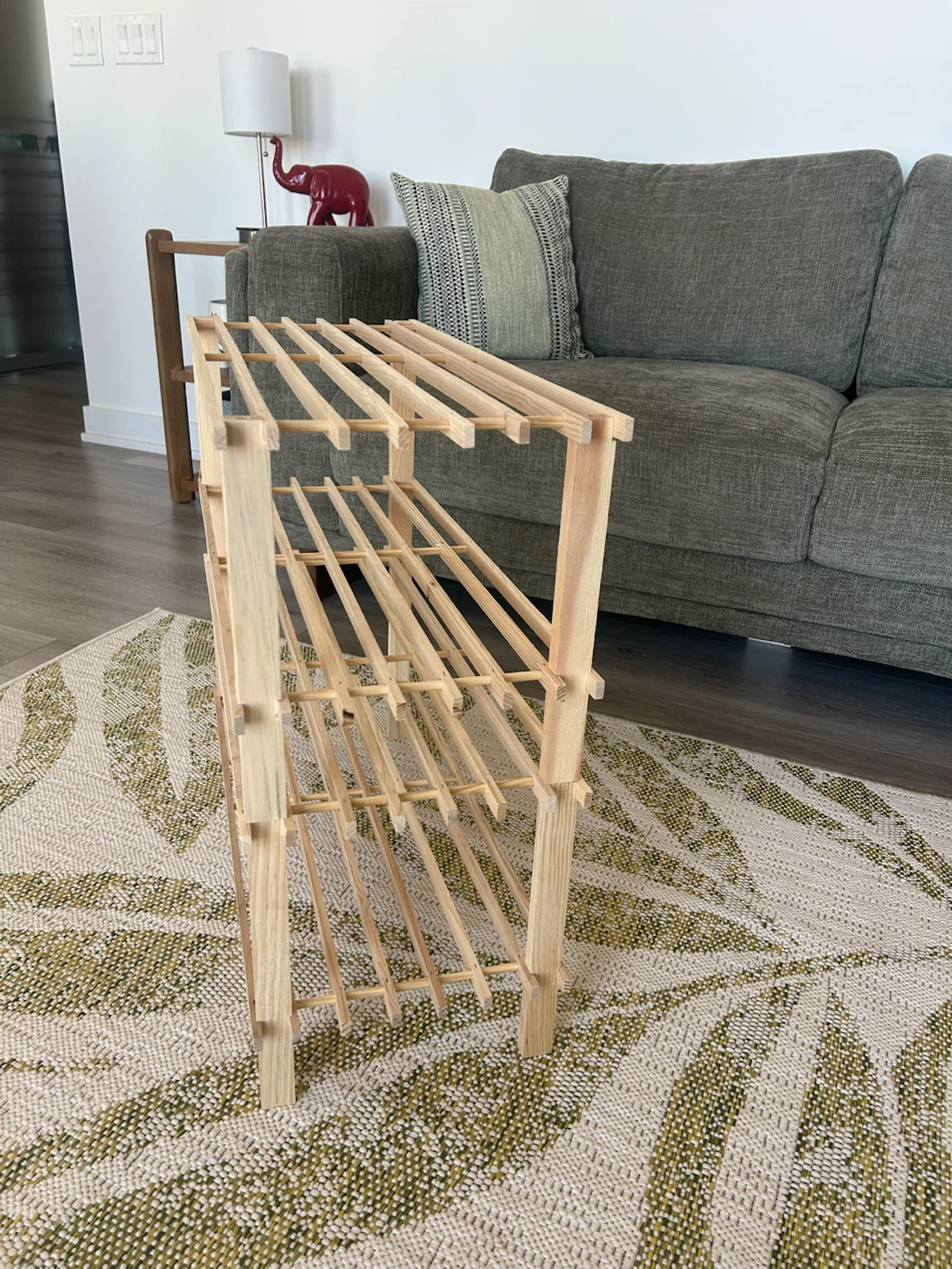 Canadian Tire Wooden Shoe Rack - photo 3