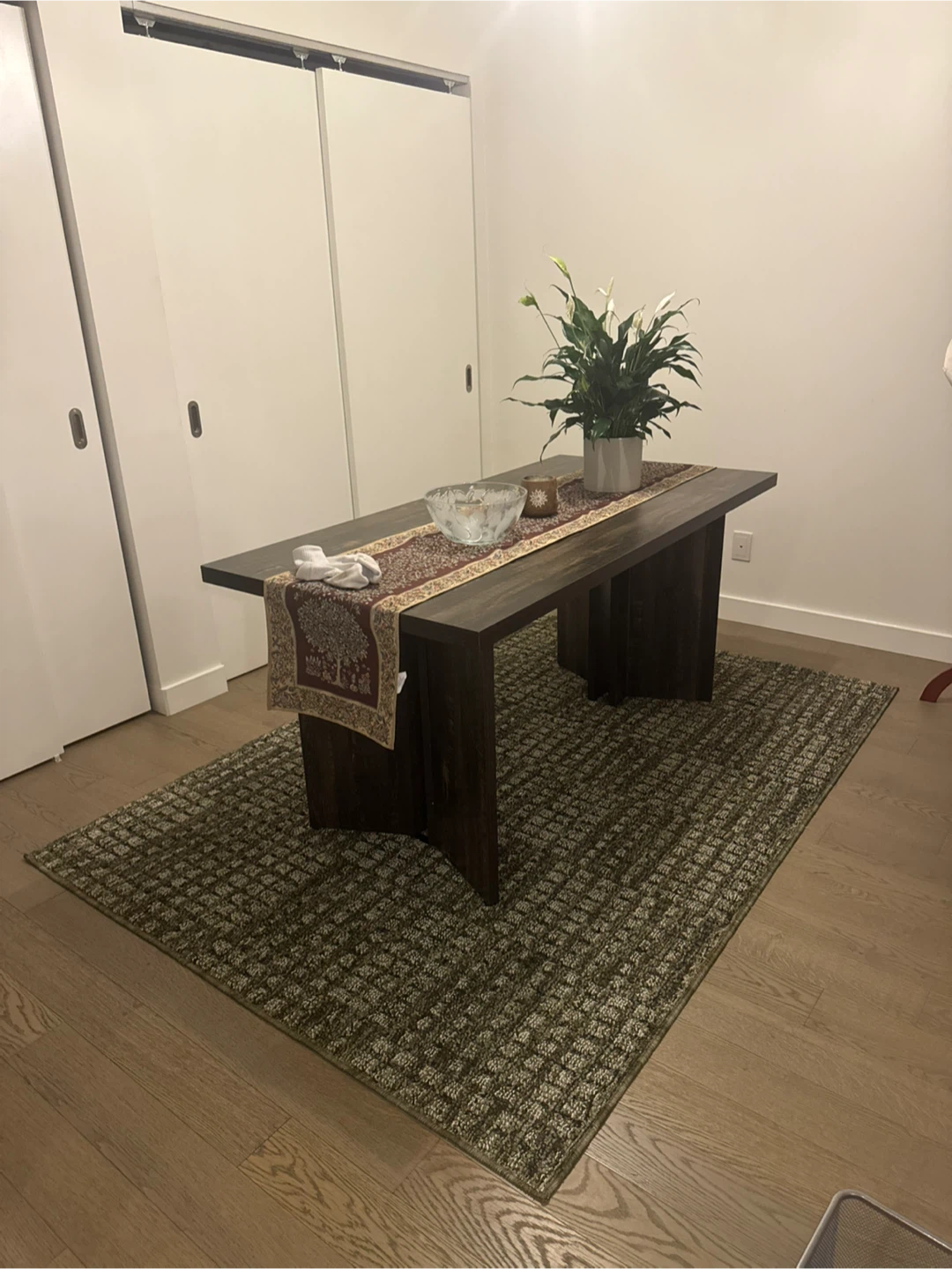 Dark Wood Dining Table