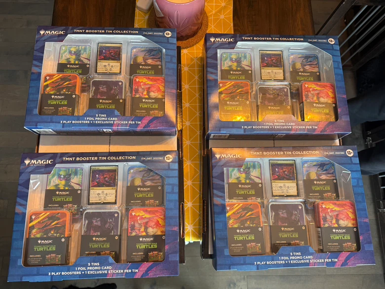 MAGIC THE GATHERING TMNT BOOSTER 5 TIN COLLECTION