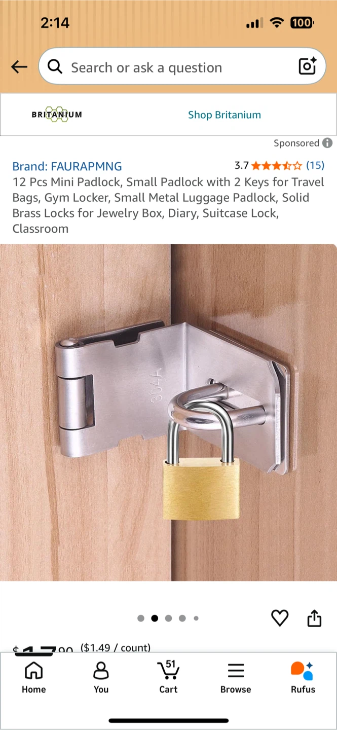 12 Piece Mini Padlock Set - photo 2