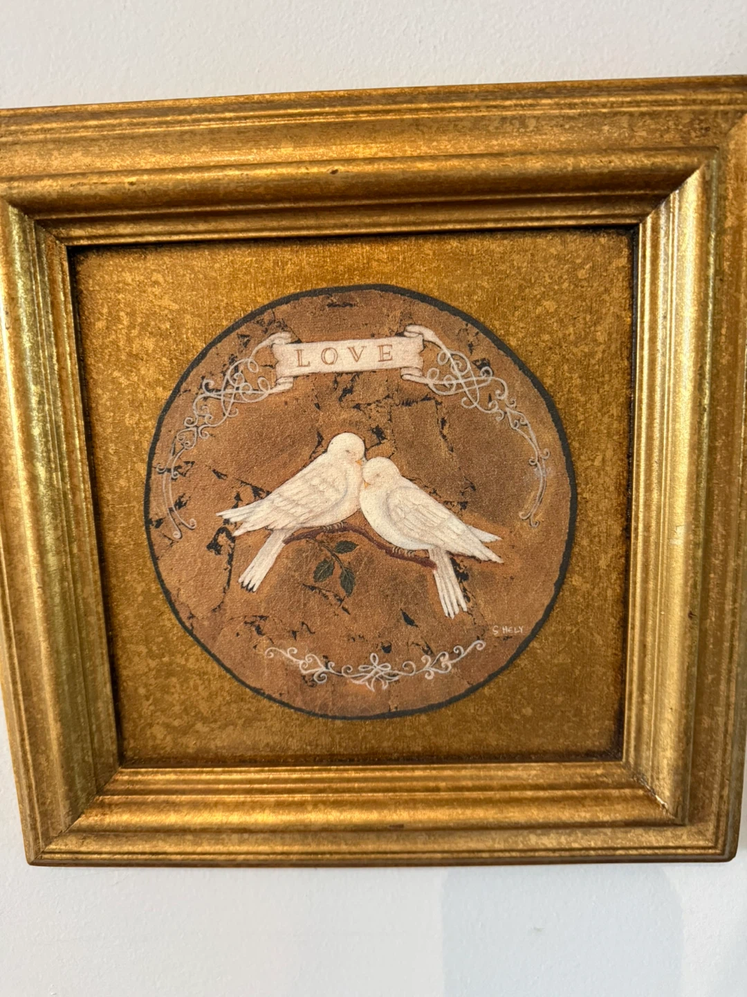 Set of Two Vintage Dove Wall Art Prints - photo 4