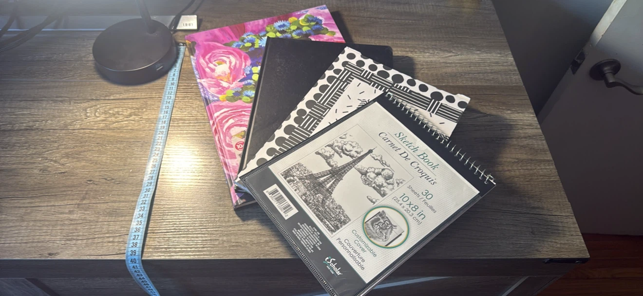 4 sketch books