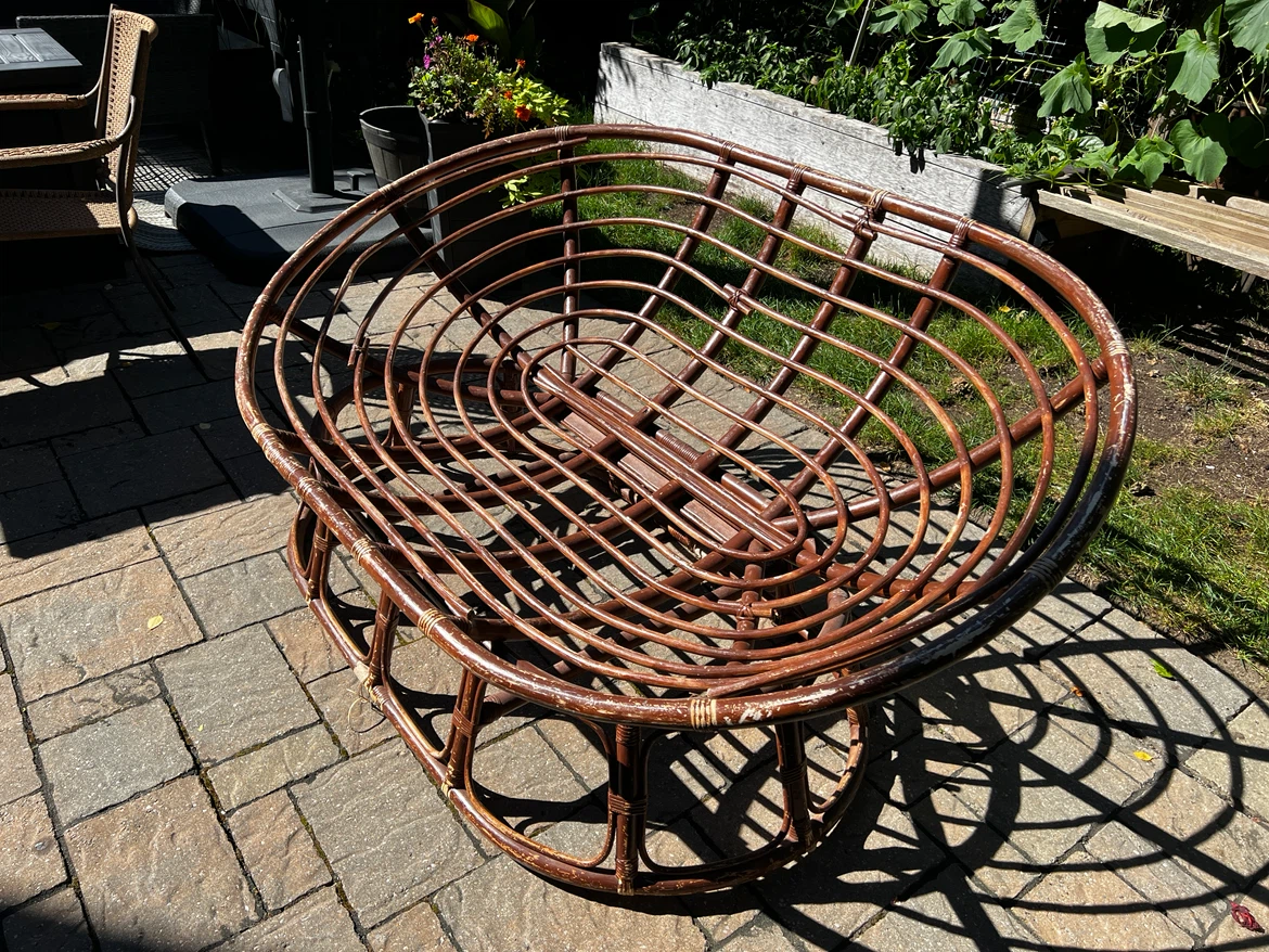 Vintage Rattan/Wicker Loveseat - photo 2