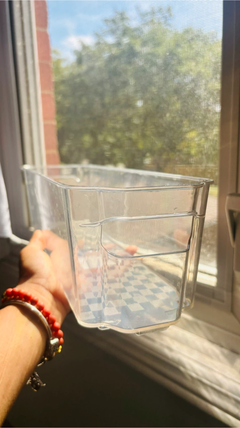 Clear Plastic Fridge Storage Bin - photo 2