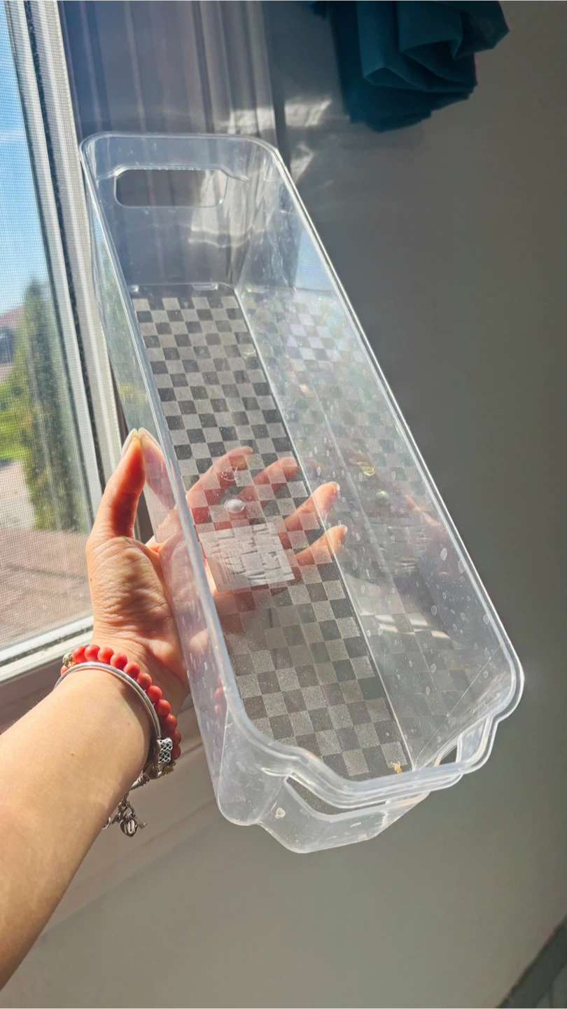 Clear Plastic Fridge Storage Bin - photo 3