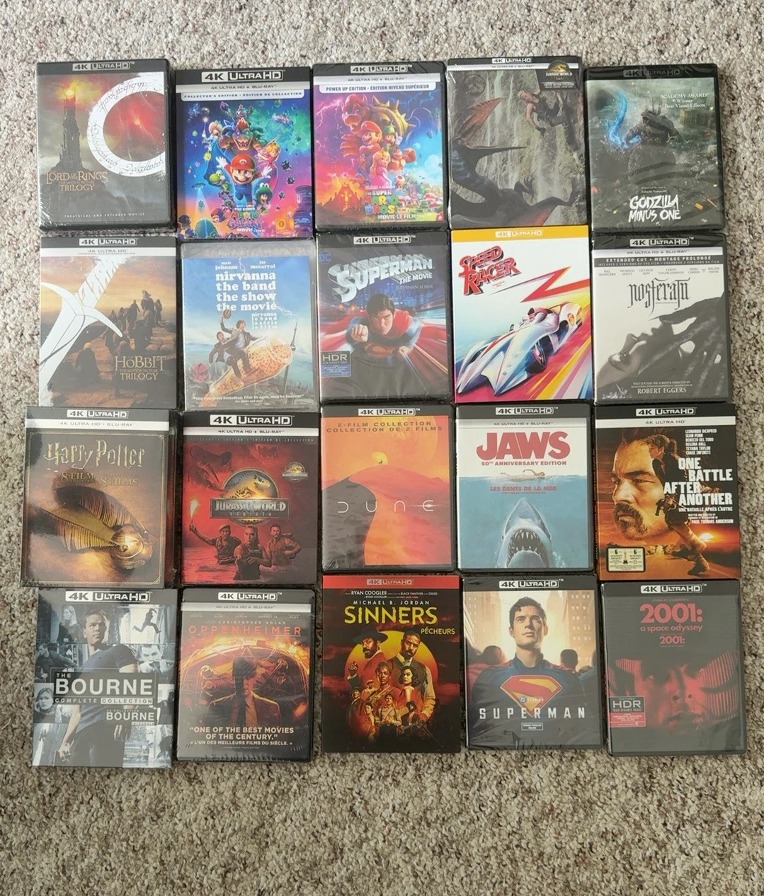Collection of 20 4K Ultra HD Blu-ray Movies