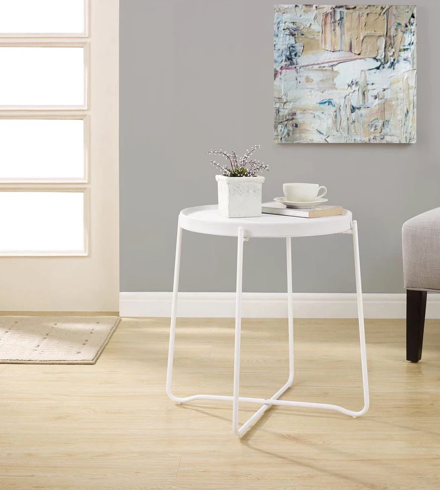 Tray Table Top , White, removable tray and foldable - photo 4