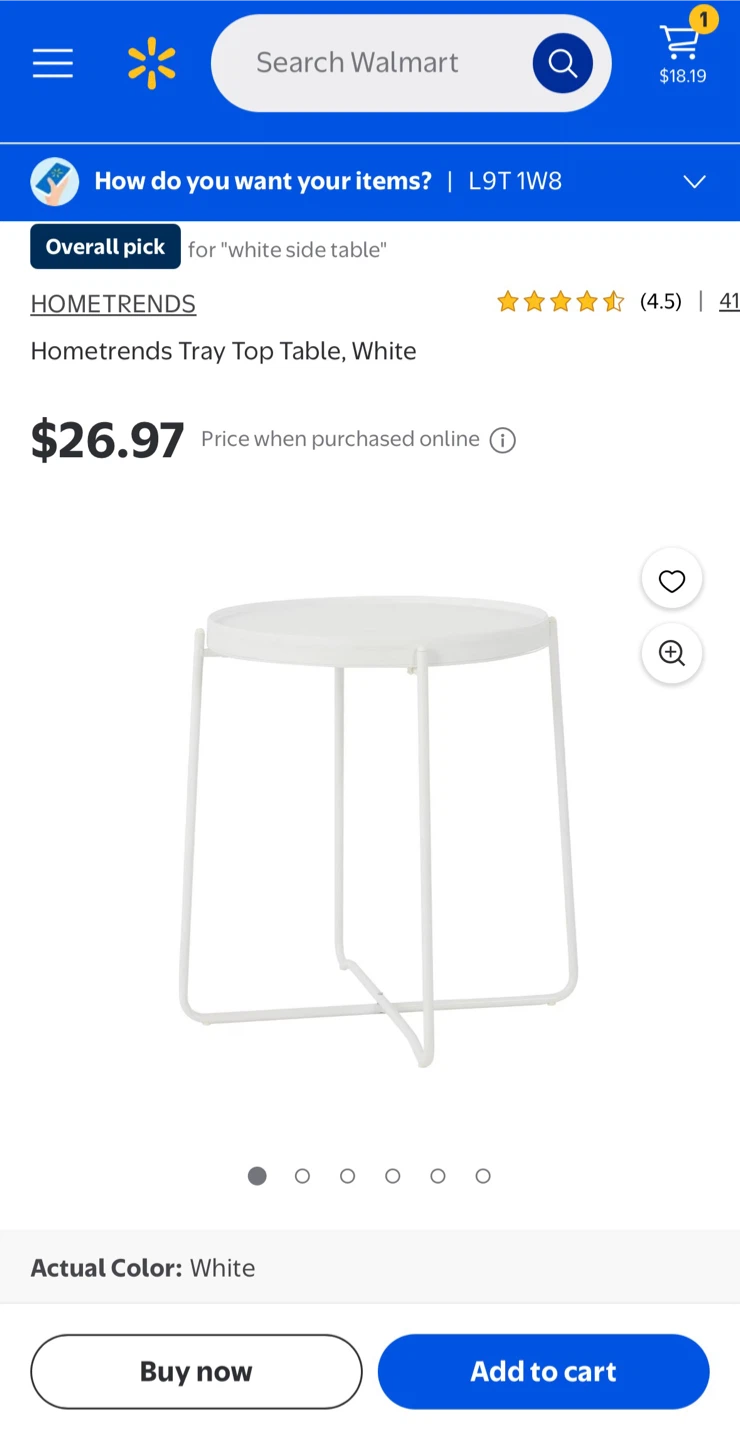 Tray Table Top , White, removable tray and foldable - photo 5