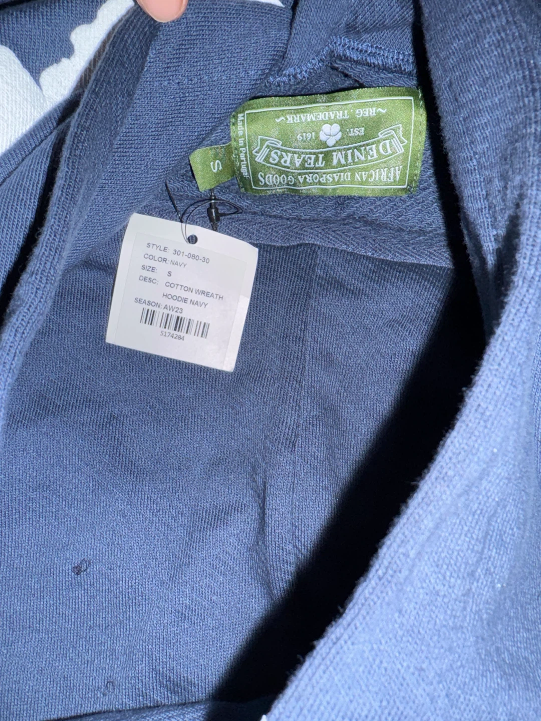 Denim Tears Cotton Wreath Navy Blue Tracksuit 100% authentic - photo 4