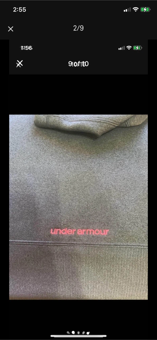 Under Armour Hoodie - Grey and Pink - Large - photo 2