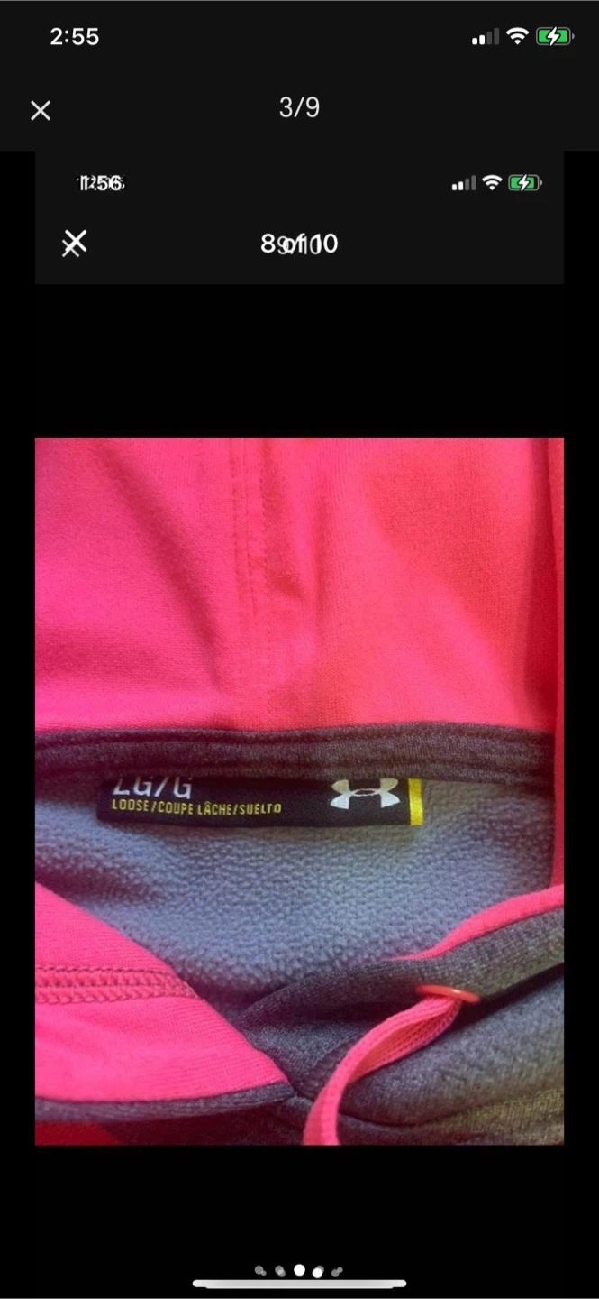Under Armour Hoodie - Grey and Pink - Large - photo 3