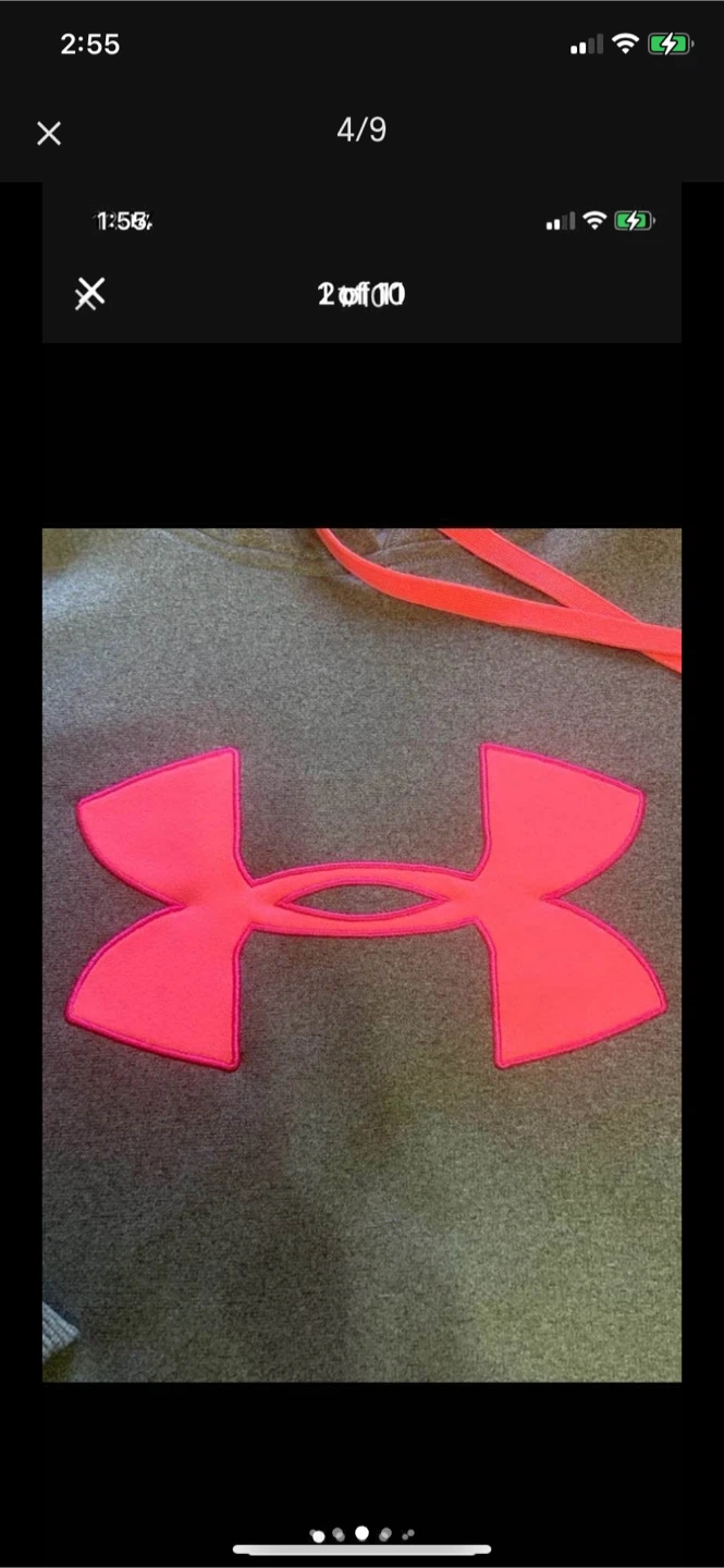 Under Armour Hoodie - Grey and Pink - Large - photo 4