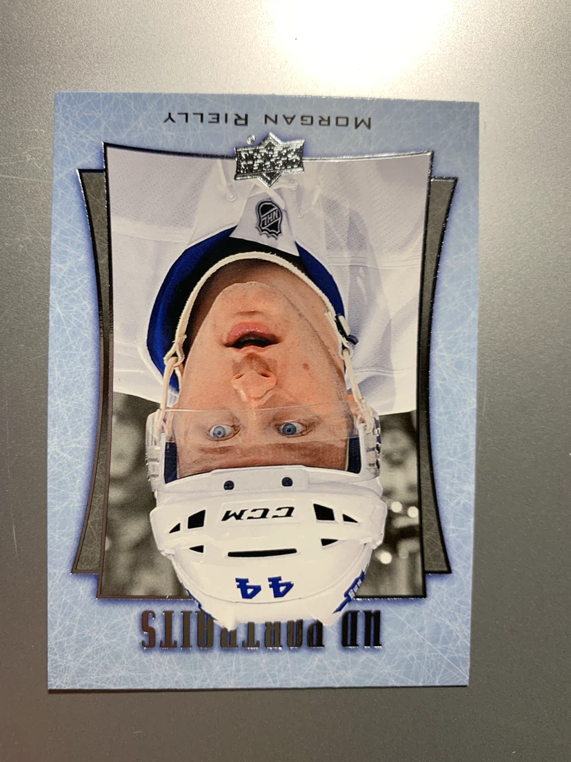 Morgan Rielly and Charlie Lindgren UD Portraits Hockey Cards
