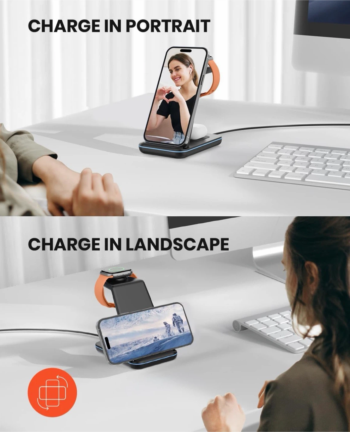 3-in-1 Foldable Wireless Charging Station - photo 4