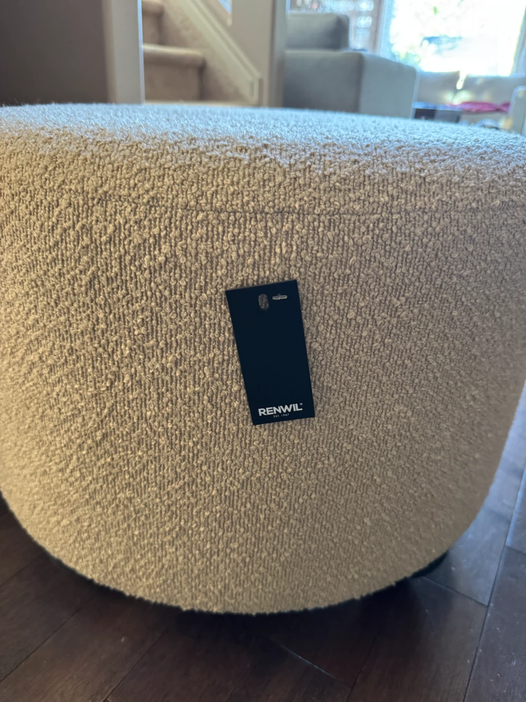 Renwil Round Boucle Ottoman - photo 2