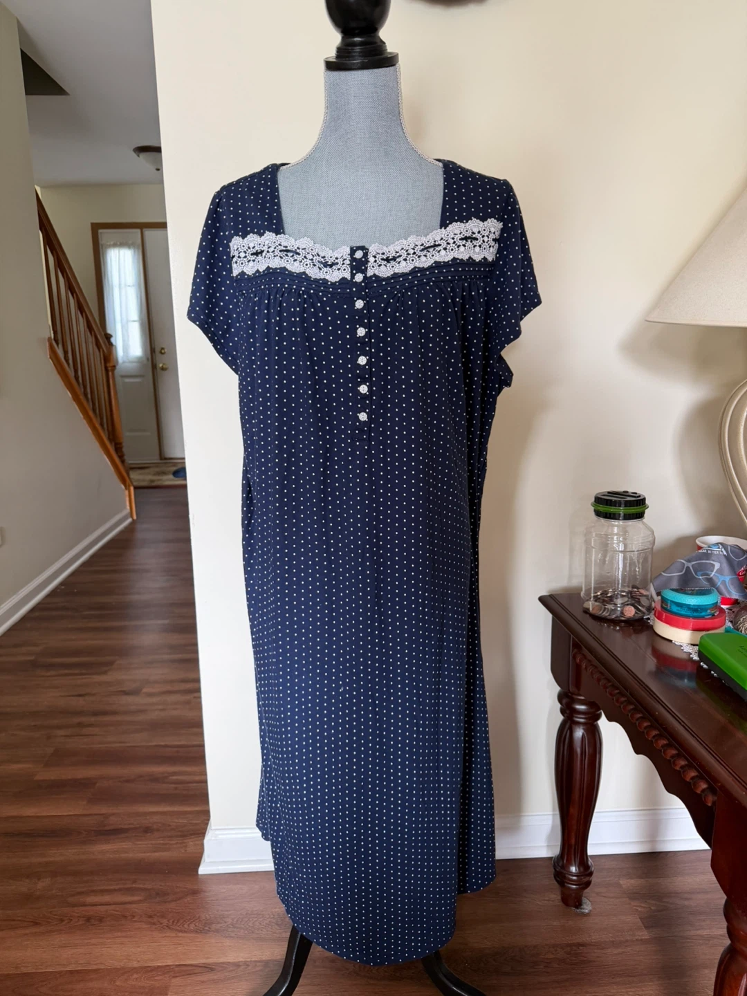 Croft & Barrow Polka Dot Nightgown 2X