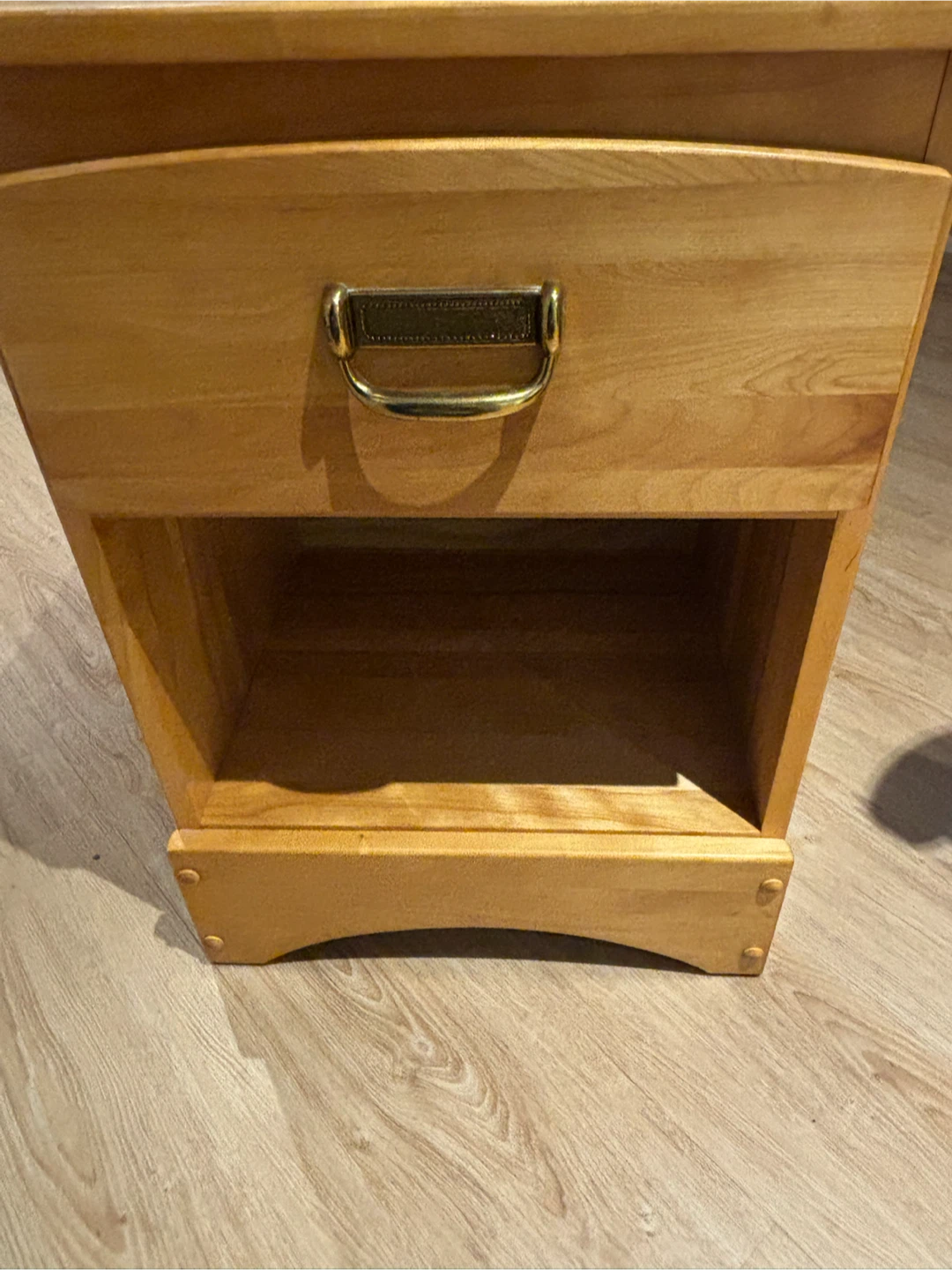 Solid wood nightstand - Like New - photo 2