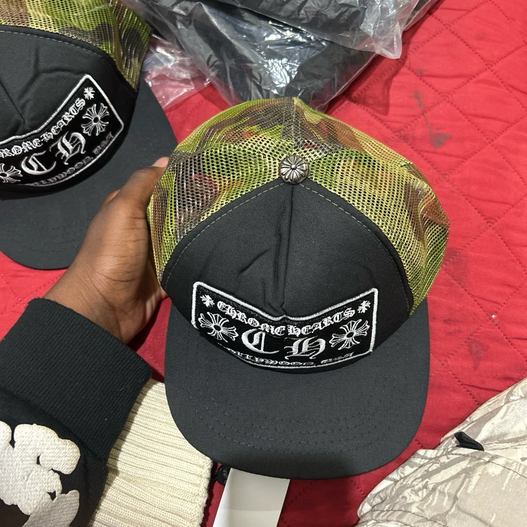 Chrome Hearts Camo Mesh Trucker Hat - photo 2