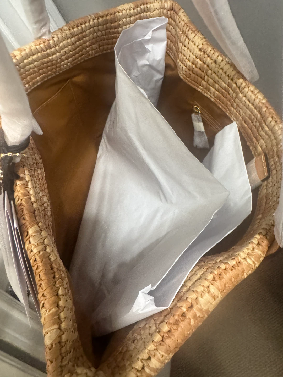 Coach Woven Straw Tote Bag - photo 3