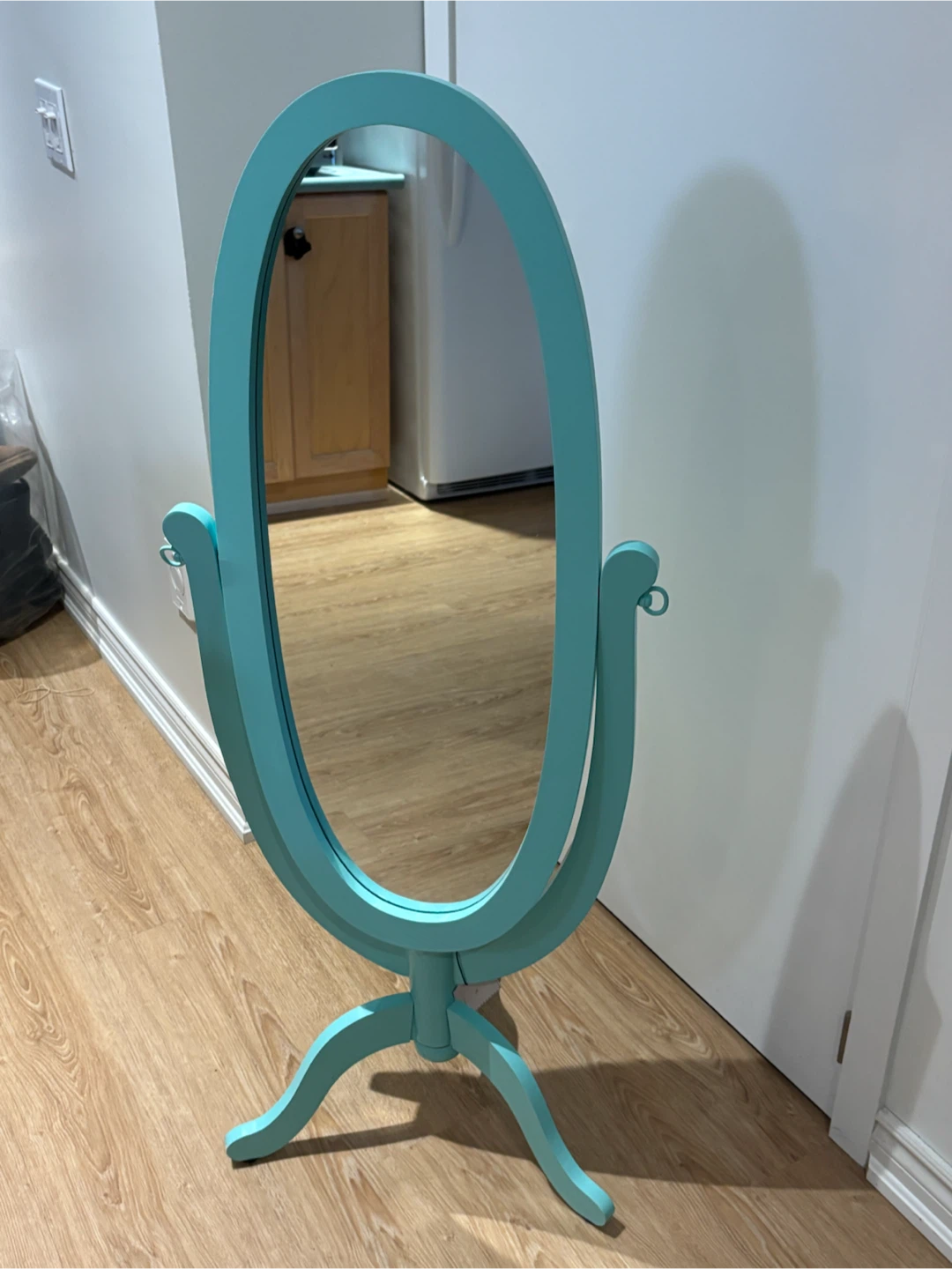 Kids Collection Turquoise Standing Mirror