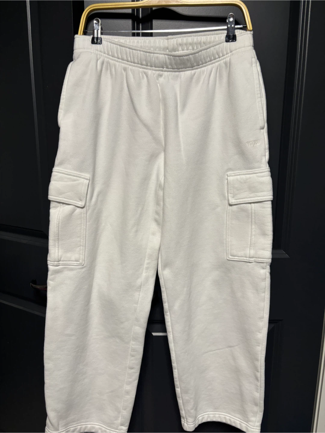 TNA Sweatfleece Cargo Pants White