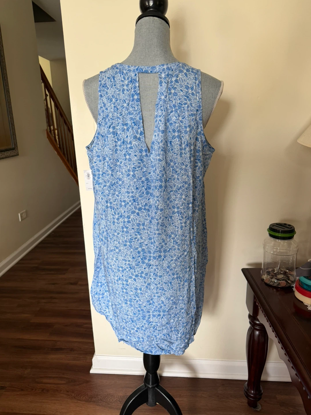 Old Navy Blue Floral Tank Dress - photo 3