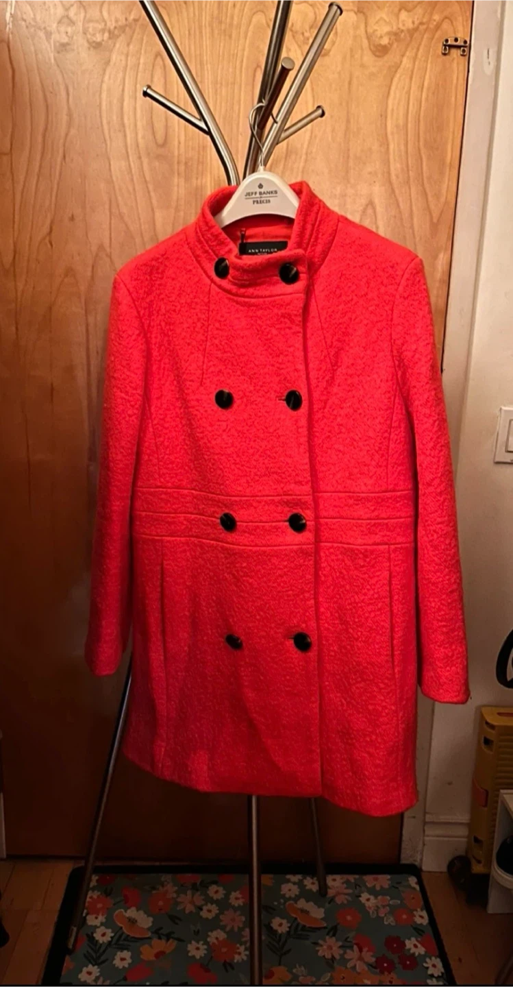 M size Orange Wool Blend Coat - photo 2