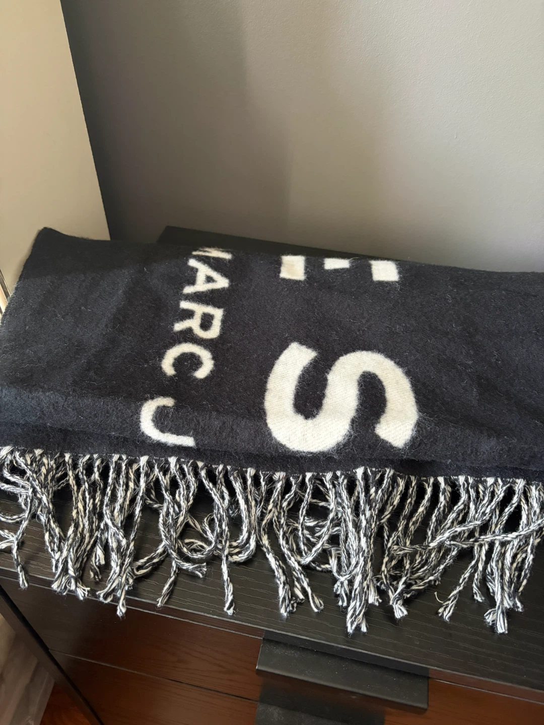 Marc Jacobs Black and White Scarf