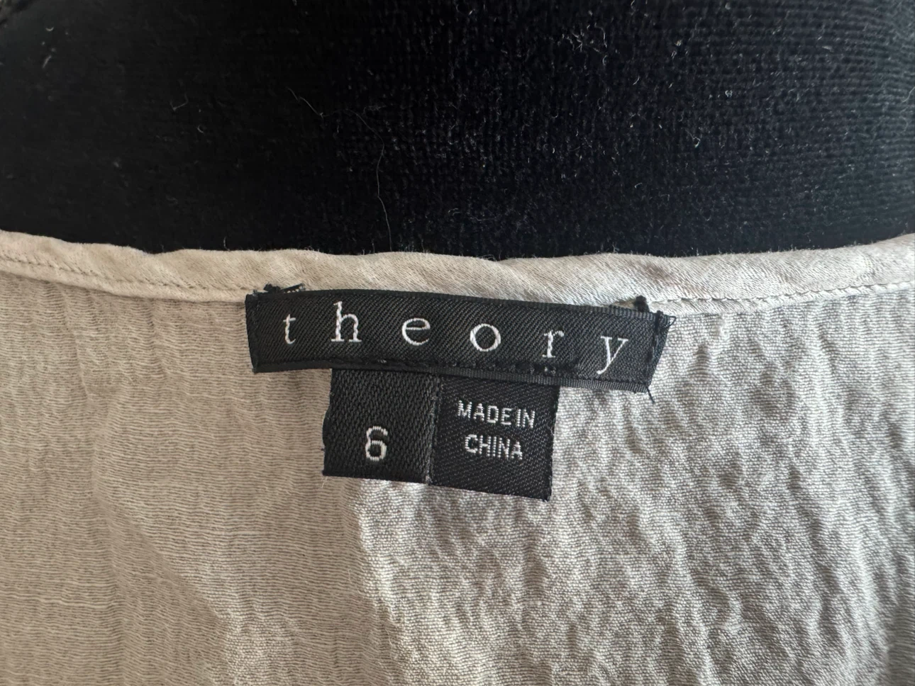 Theory Size 6 Neutral Gray/Taupe Dress – Pockets - photo 2