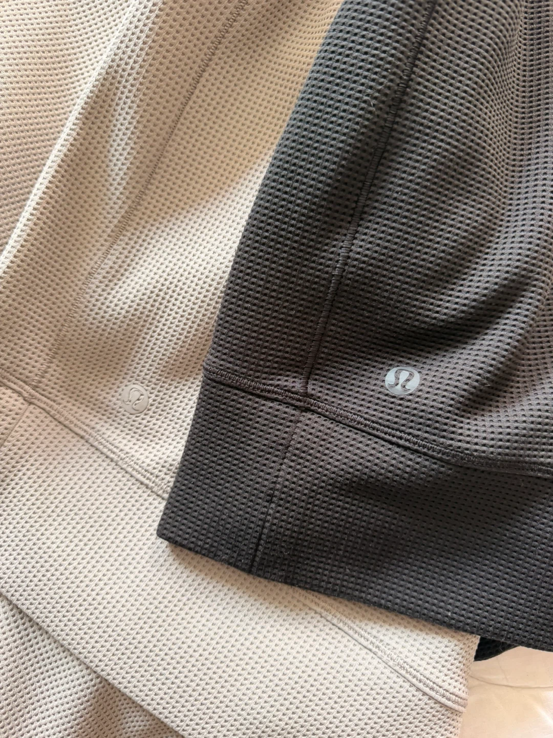 3 Lululemon Waffle Knit Long Sleeve Shirts - photo 2