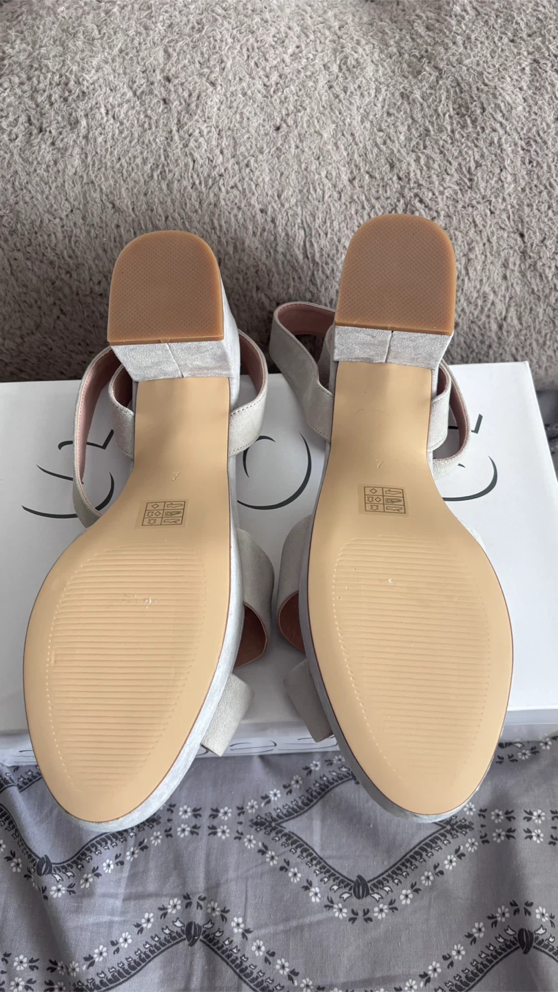 Topshop Lulu Grey Sandals - Size 9.5 - photo 3